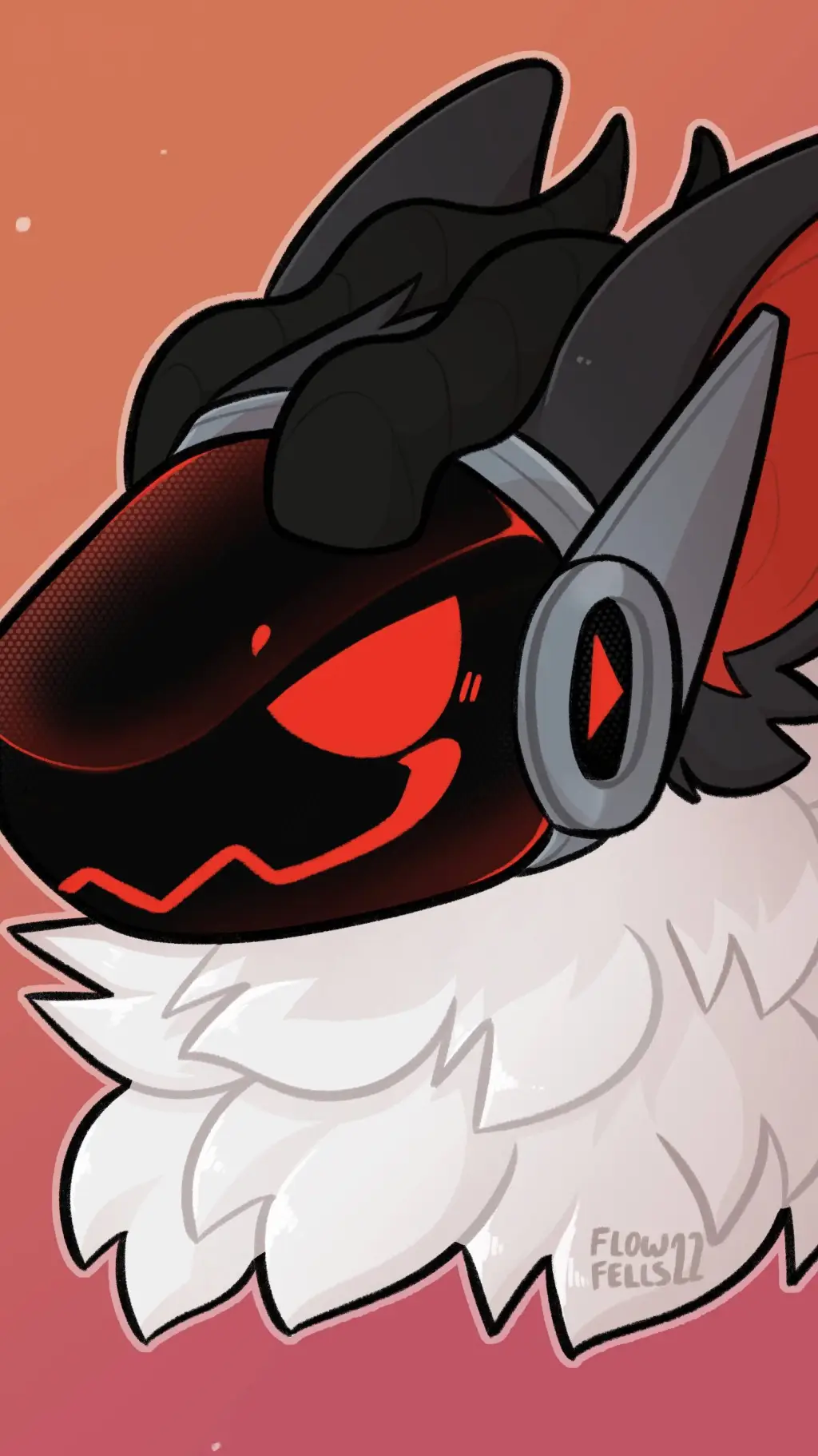 ai character: Red background