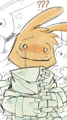 ai character: Intern. rabbit. background