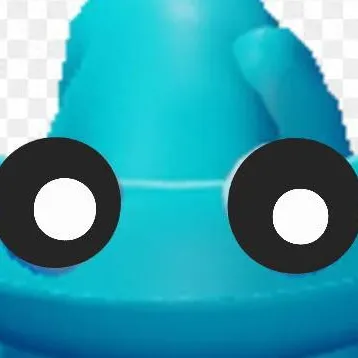 chat with ai character: robot cyan