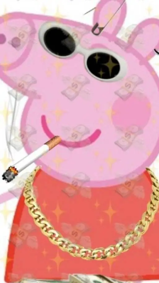 ai character: peppa pig gangstar background
