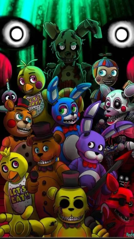 ai character: Nights at Freddy background