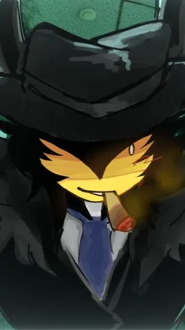 ai character: Doublefedora^^ background