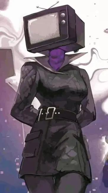 ai character: tv woman background