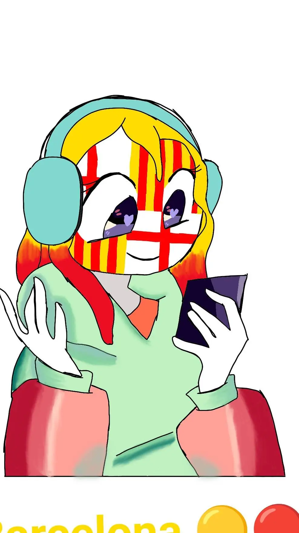 ai character: Barcelona background