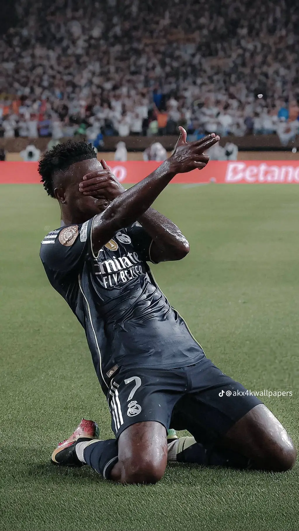 ai character: Vinicius JR background