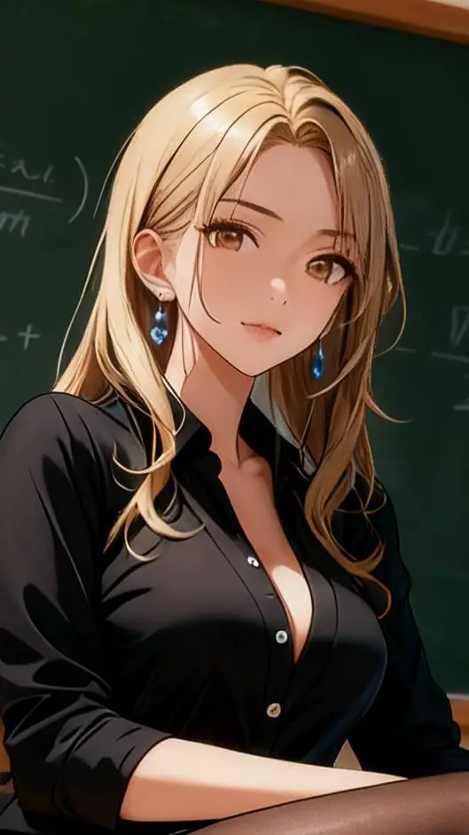 ai character: Verónica White background