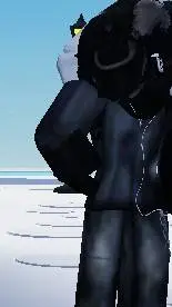 ai character: black background