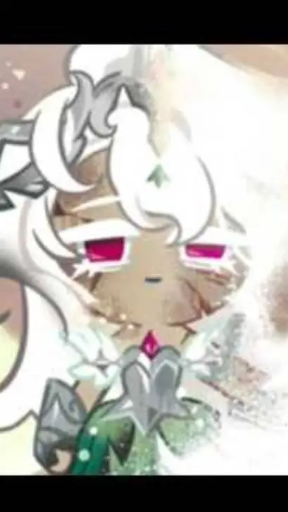ai character: White lily cookie background