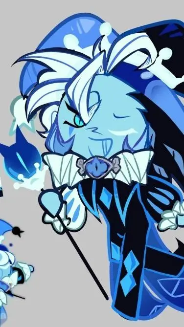 ai character: shadow milk cookie background
