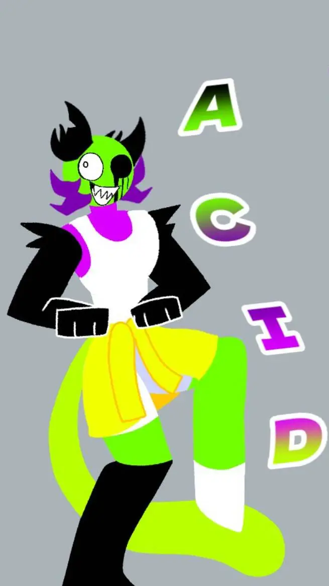 ai character: Acid background