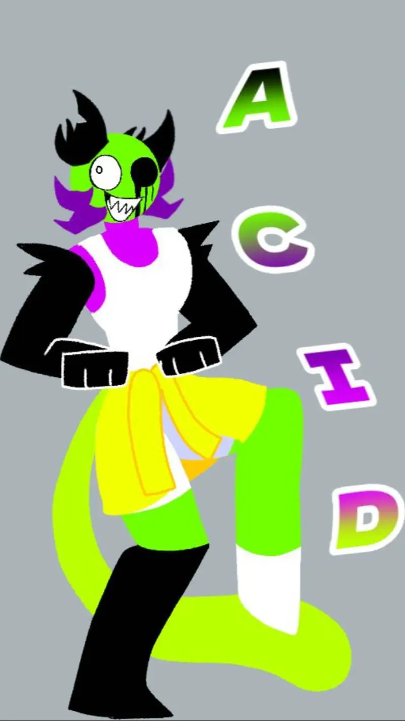 ai character: Acid background