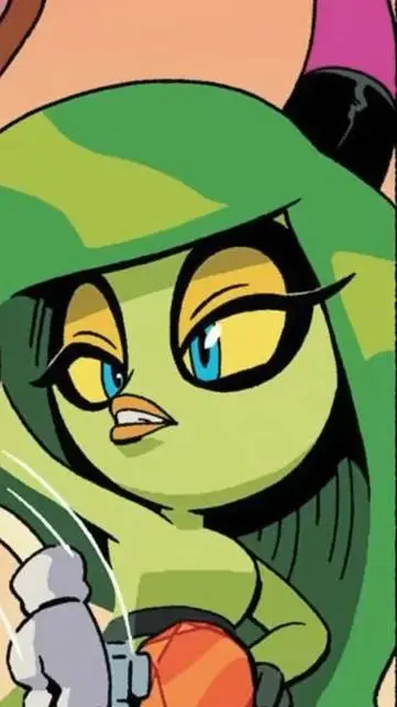 ai character: zeena the zeti 💚 background