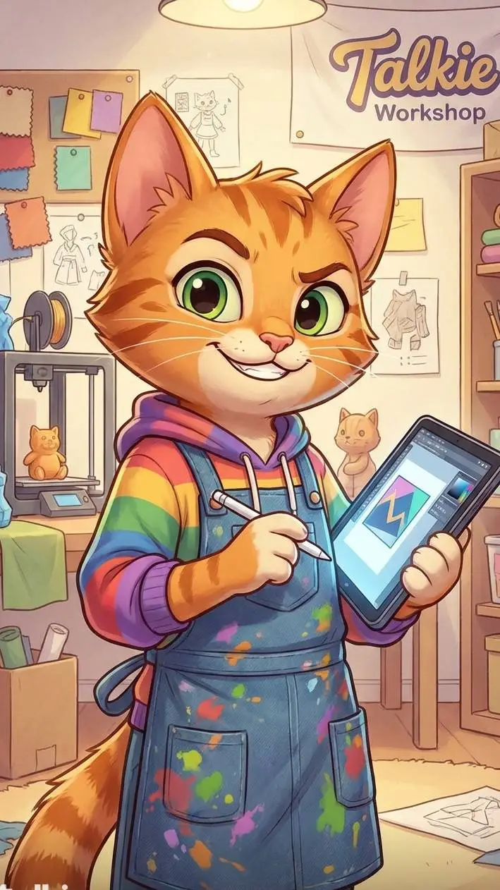 ai character: Mewki  background