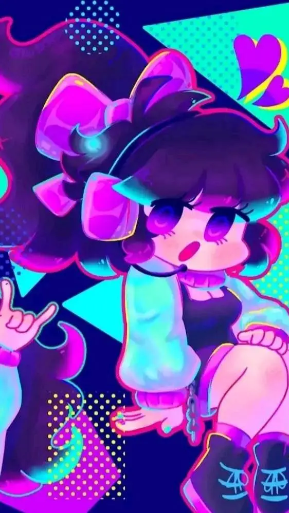 ai character: Girlfriend fnf pue background