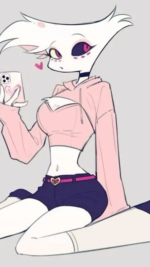 ai character: ANGEL DUST  background