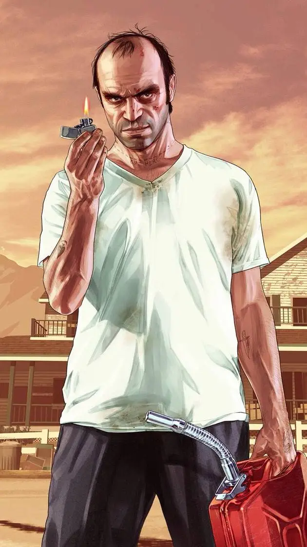 ai character: trevor Philips  background