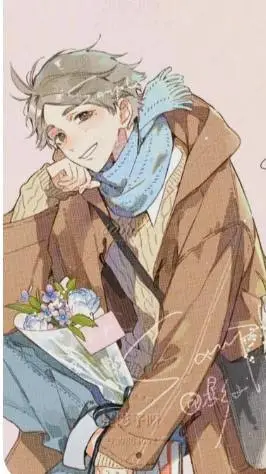 ai character: 🏐💗 Sugawara 💗🏐 background