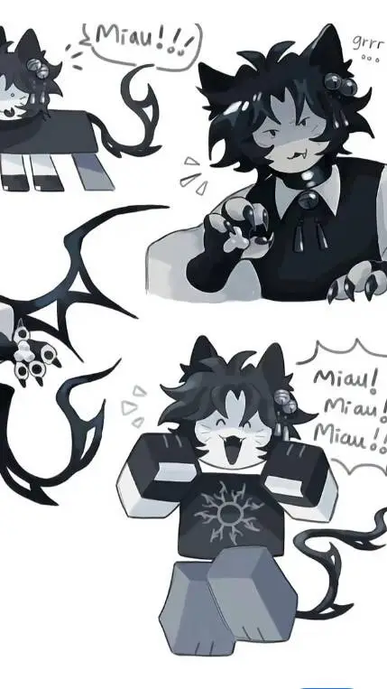 ai character: Two time x azure background