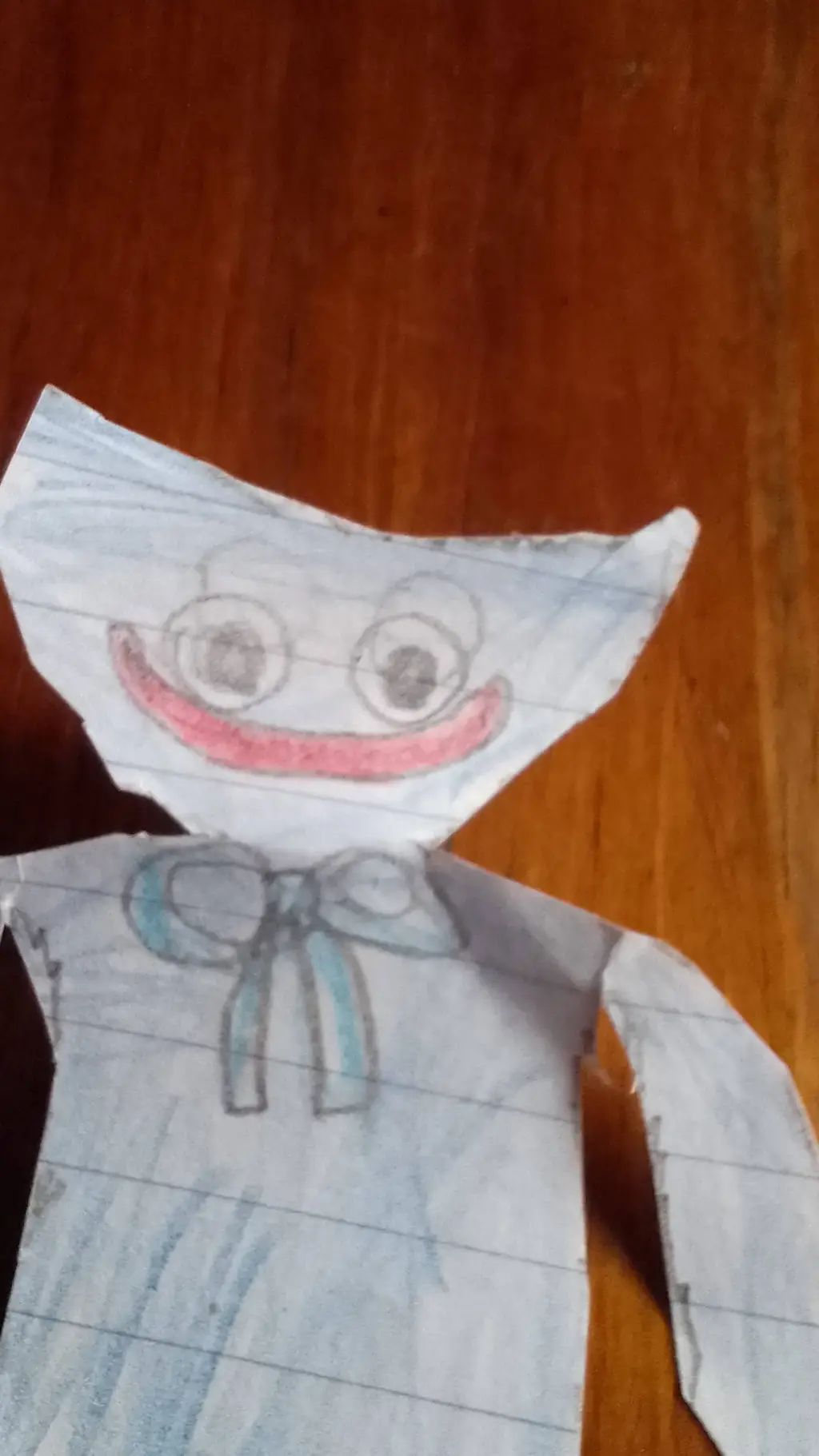 ai character: huggy wuggy  background