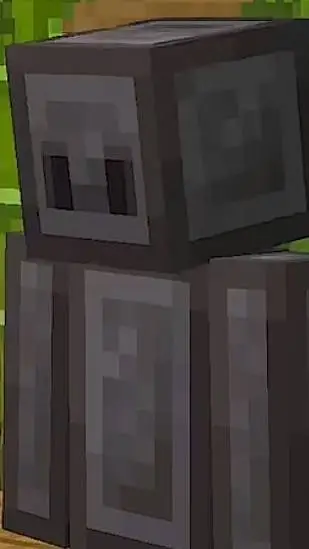 ai character: netherite background