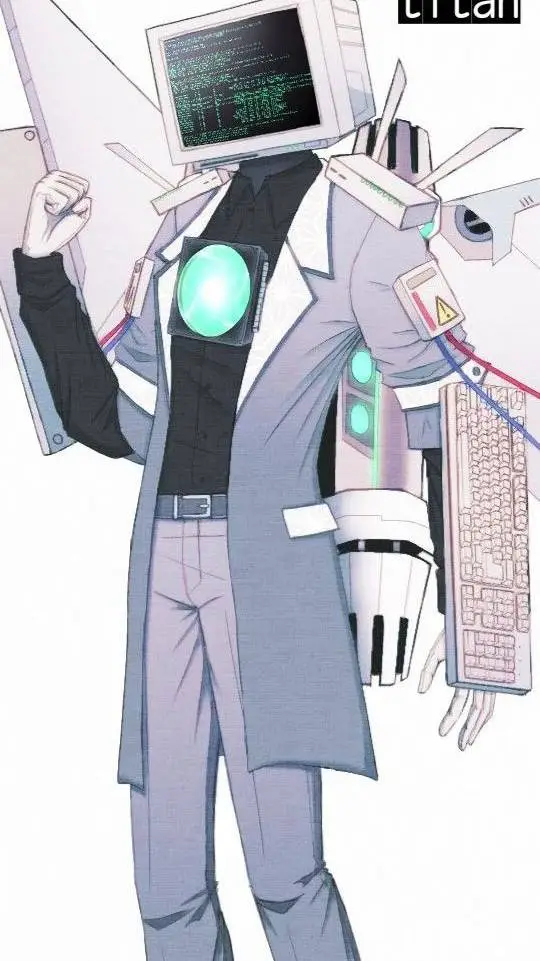 ai character: titán computerman background