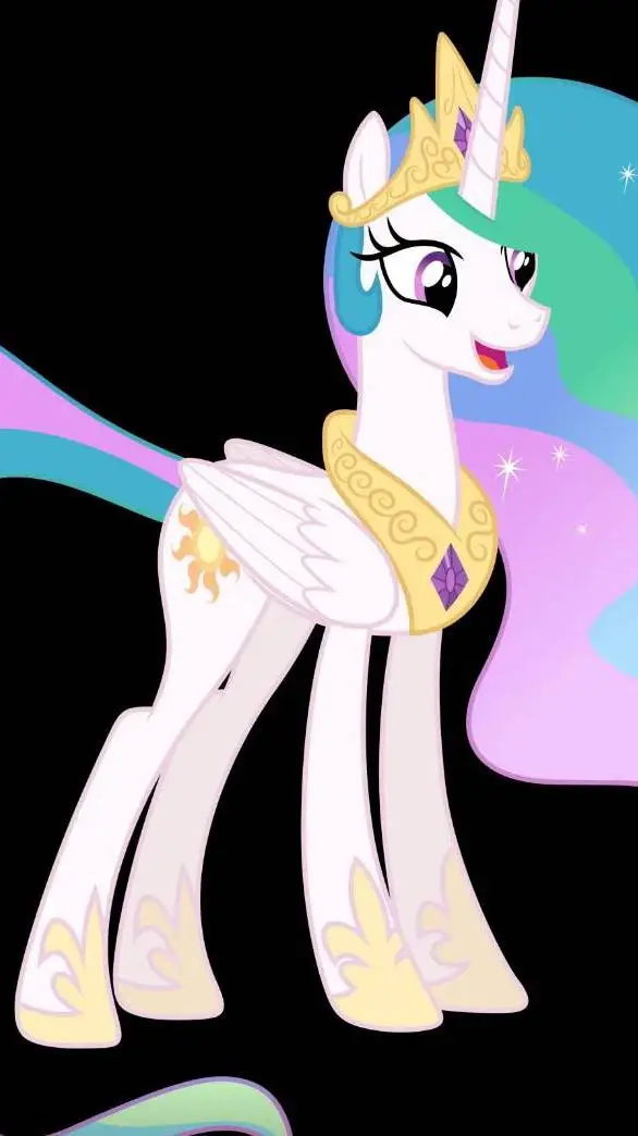 ai character: princesa Celestia  background