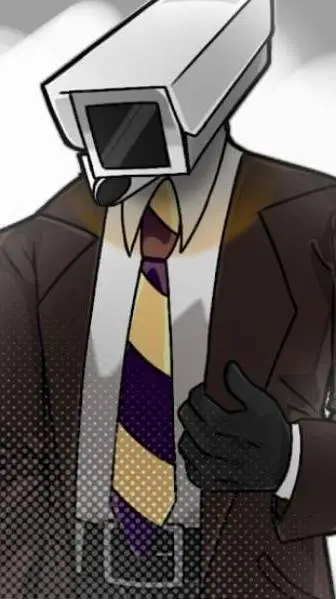 ai character: brown cámara Man  background