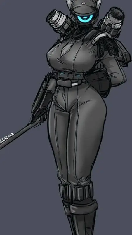 ai character: cámara woman  background