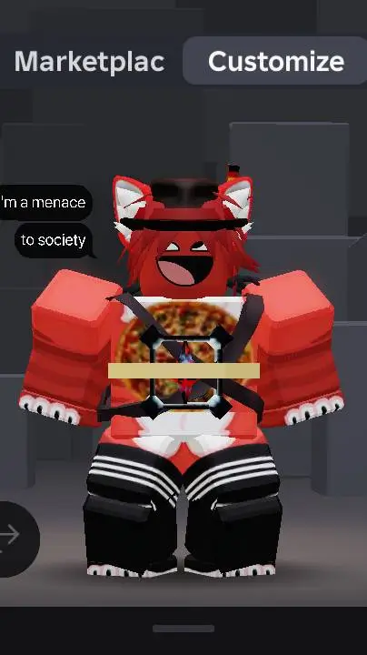 ai character: furry_redgluedemon background