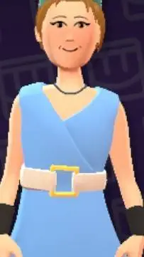 ai character: Violet  background