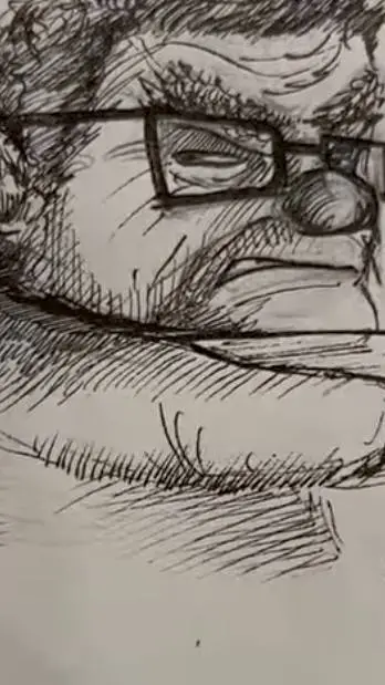 ai character: Carl Fredericksen  background