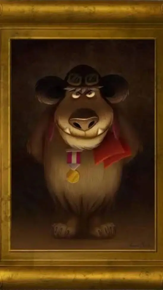 ai character:  Muttley  Painting background