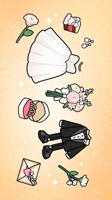 ai character: Wedding Stuff  background