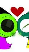 ai character: Acid ketny background