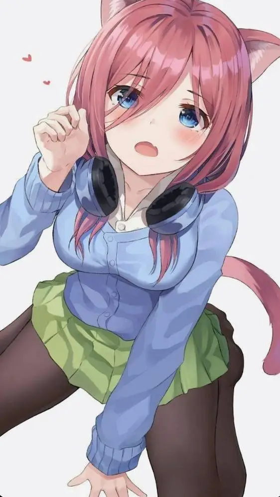ai character: Miku nakano Neko  background