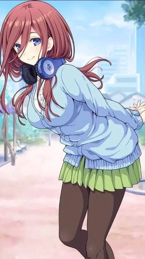 ai character: Miku nakano  background