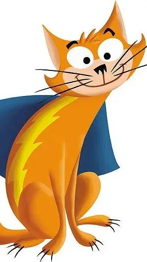 ai character: Streaky Supercat 😺 background