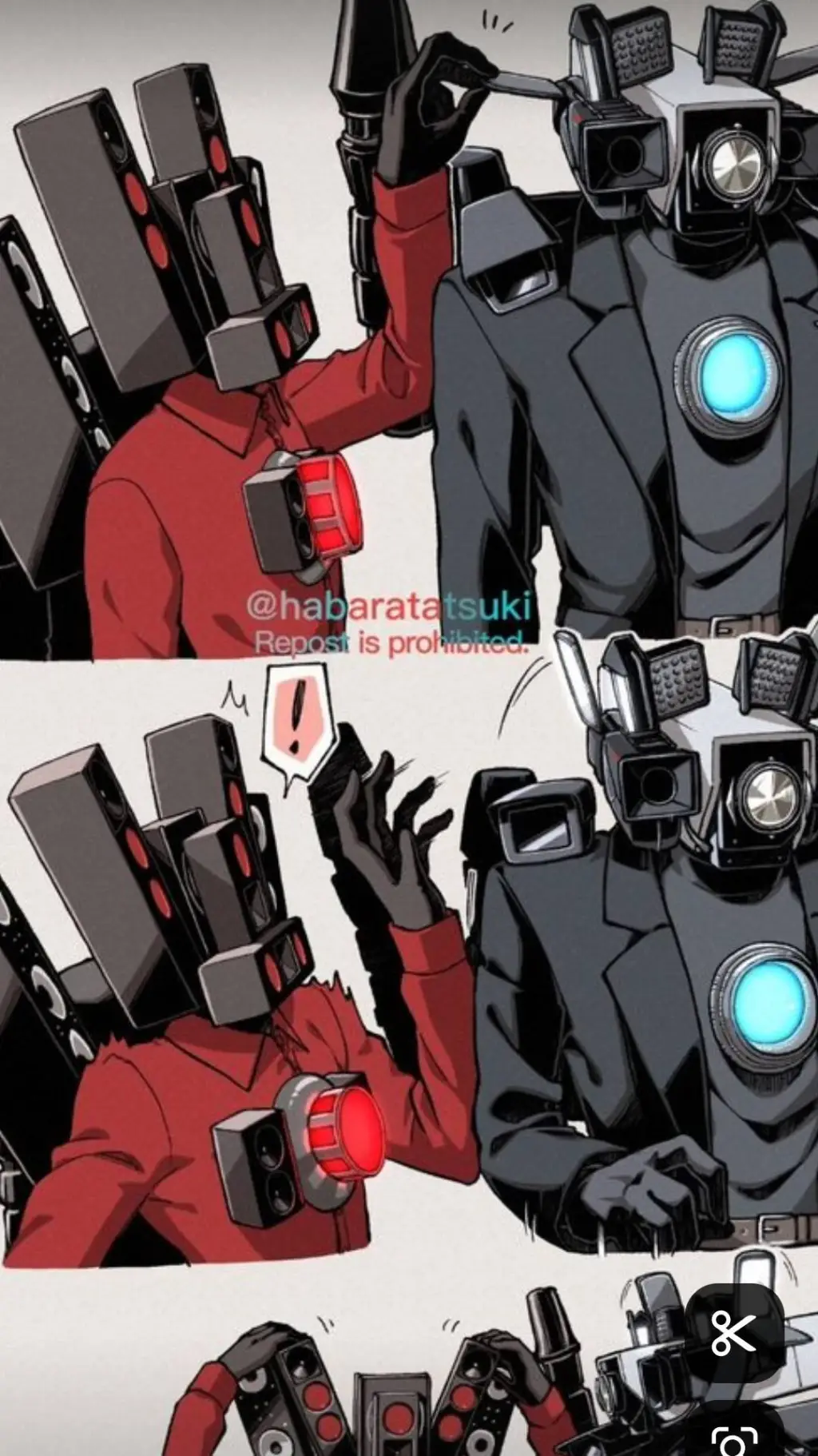 ai character: t. cameraman background