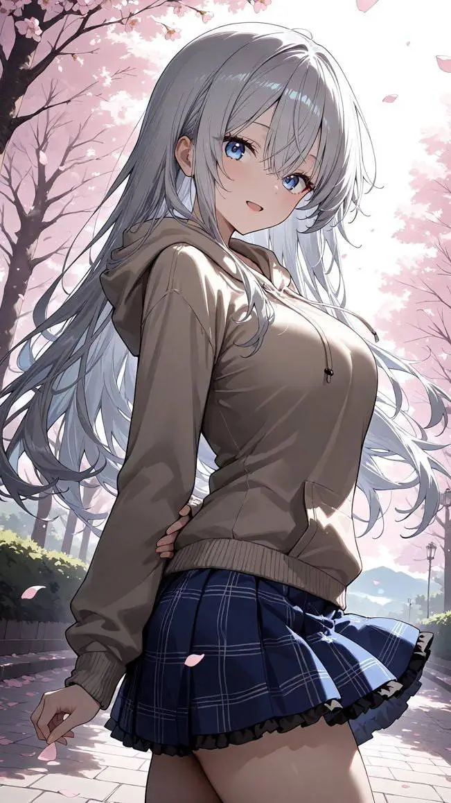 ai character: Sofia🤍🩵 background