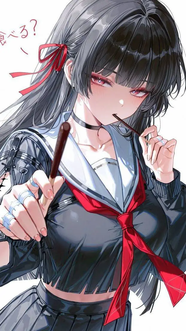 ai character: Samantha 🖤❤️💛 background