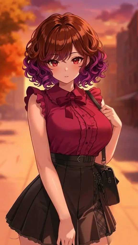 ai character: Shiori💜🩷 background