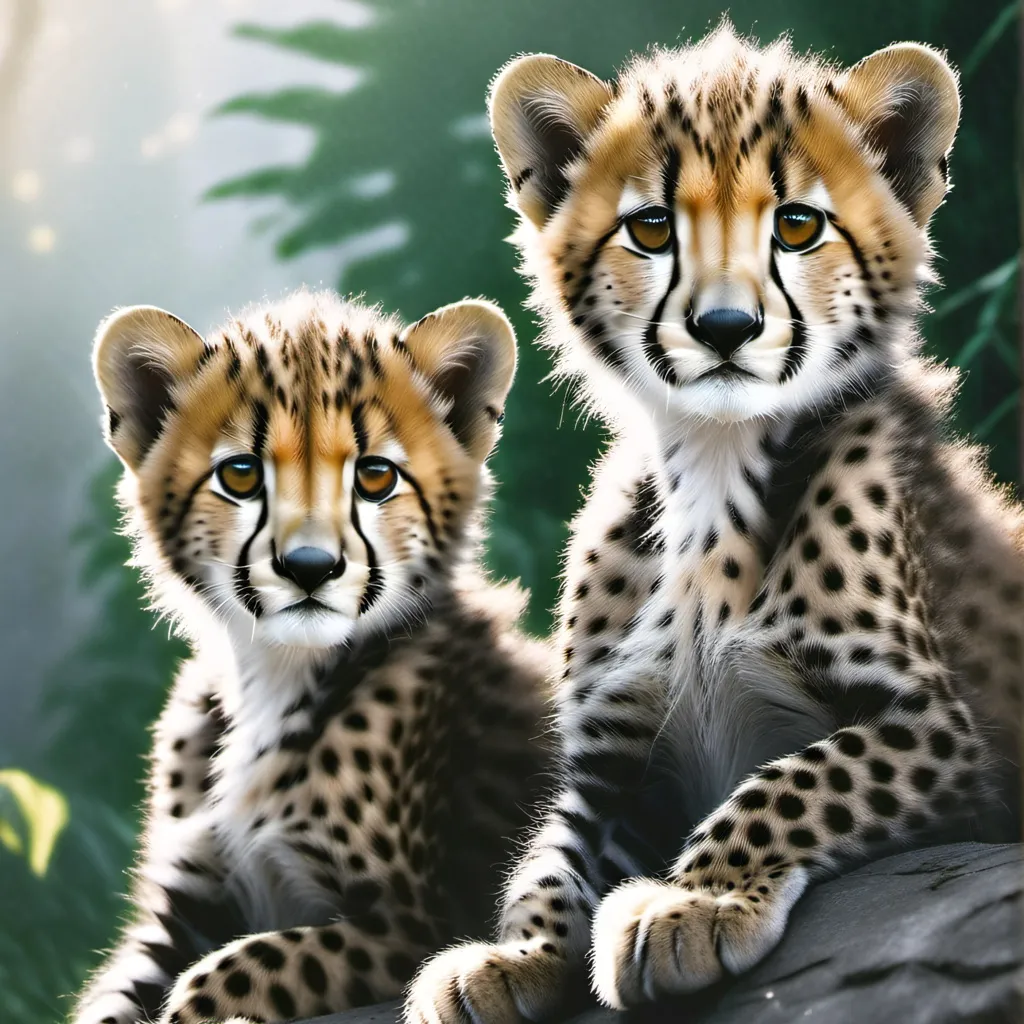 chat with ai character: cheetah cubs