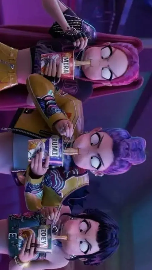 ai character: K-pop demon Hunter background