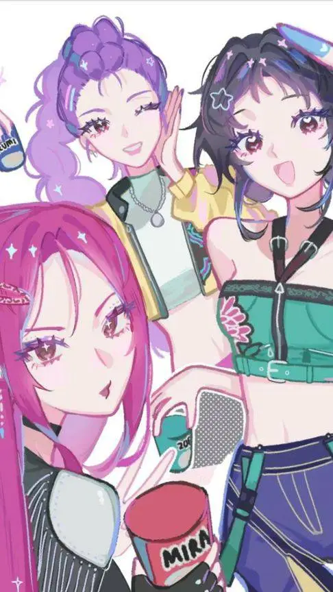 ai character: ♡Huntrix♡ background