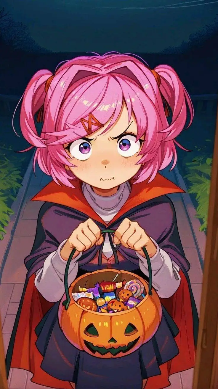 ai character: Natsuki🎃 background