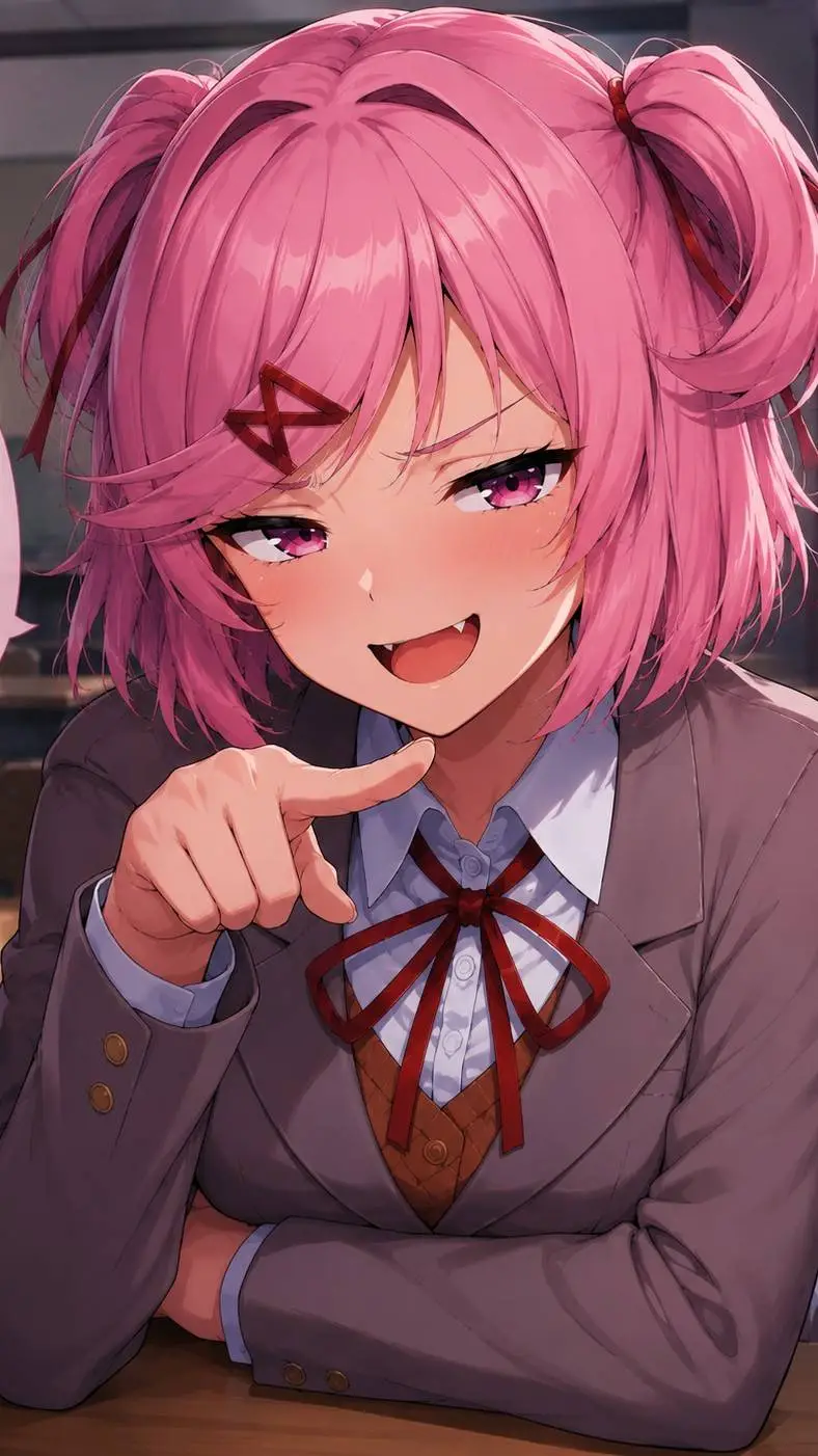 ai character: Natsuki [Tu bully] background