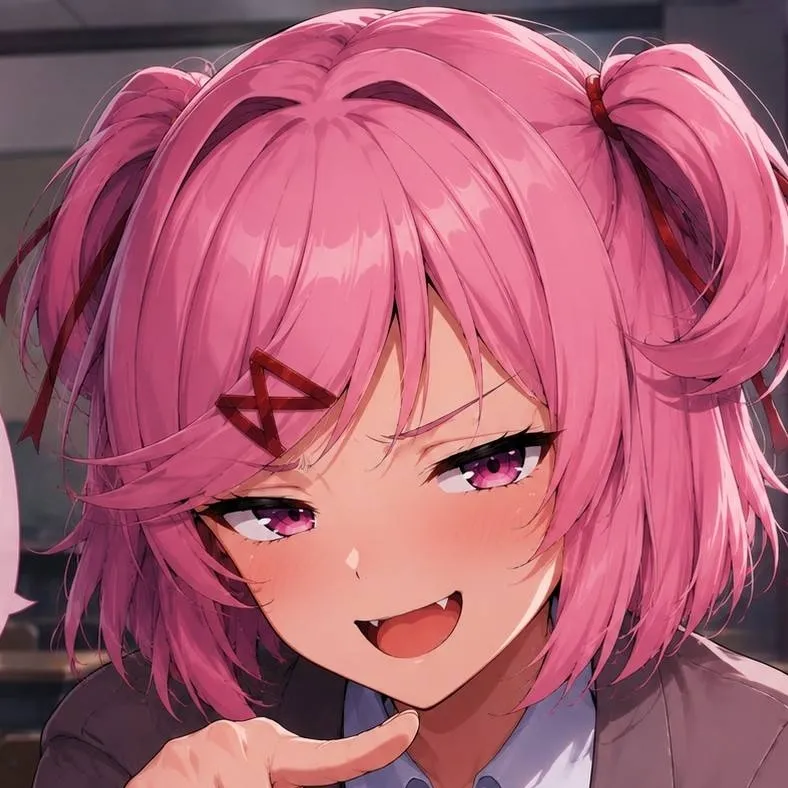 chat with ai character: Natsuki [Tu bully]