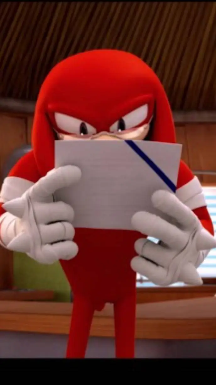 ai character: knuckles (meme) background