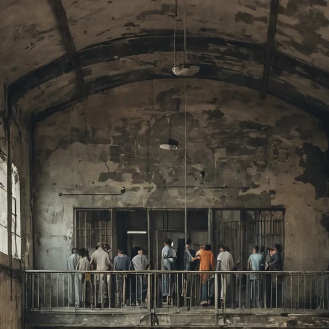 chat with ai character: Young prison