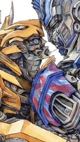 ai character: Bumblebee x Op background